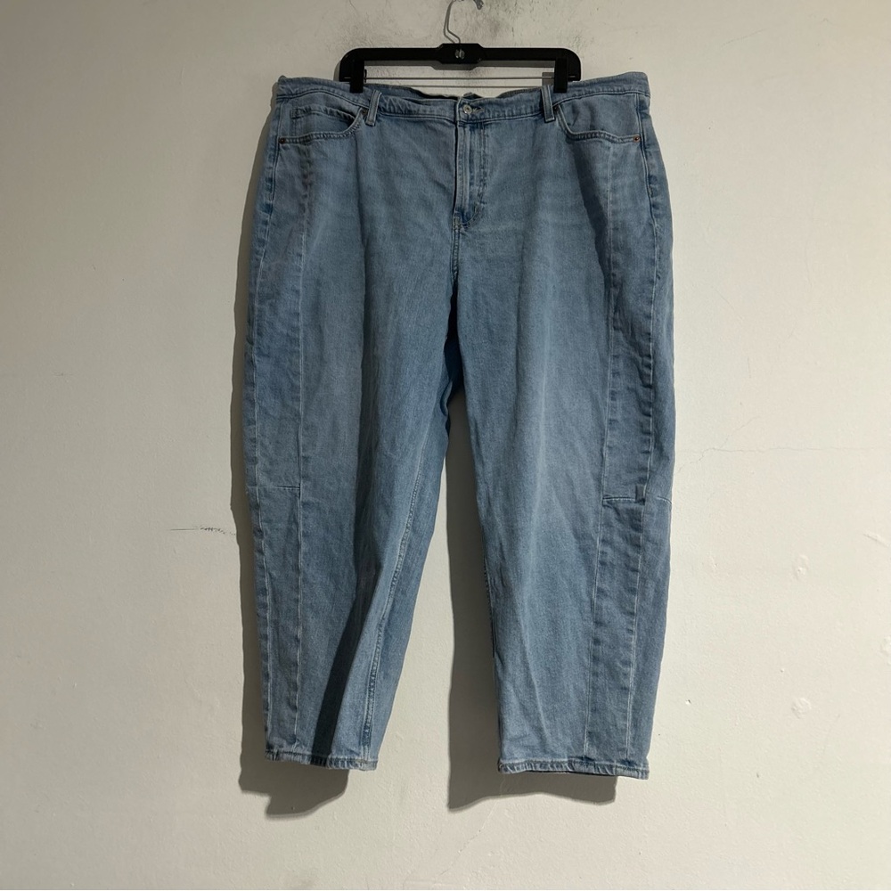 Old Navy High Waisted Baggy Barrel Leg Ankle Jeans in Isla Plus Size 20